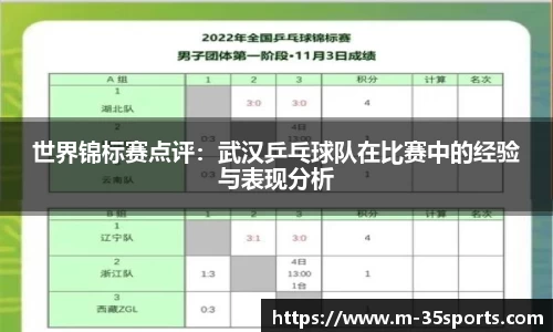 世界锦标赛点评：武汉乒乓球队在比赛中的经验与表现分析